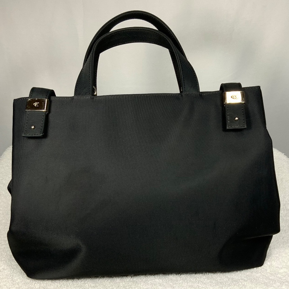 Calvin Klein Black Small Nylon Satchel